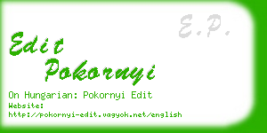 edit pokornyi business card